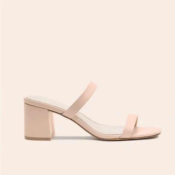 Birdy Grey Alby Low Chunky Heel in Nude Blush Size 8 - Picture 2 of 13